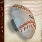 Babe Ruth Custom Door Pull Baseball With Facsimile Signature