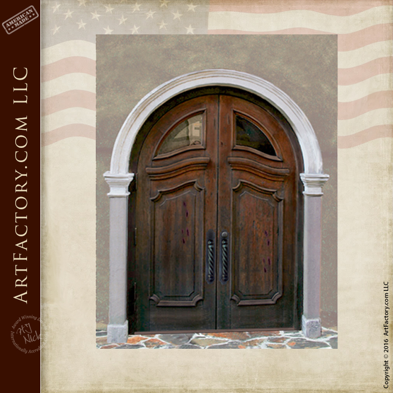custom Art Nouveau entrance doors