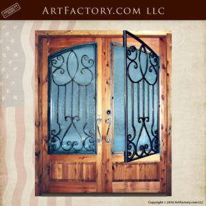 decorative glass double doors