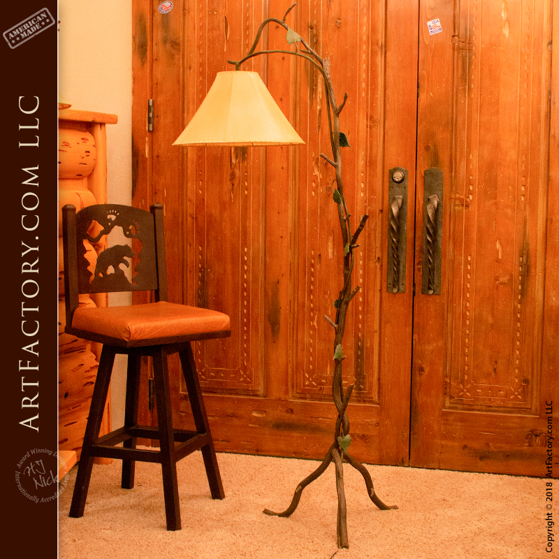 ivy inspired custom floor lamp
