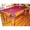 Pool Table Wilderness Theme 19th Cen Pool Table