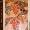 autumn leaves hand carved door