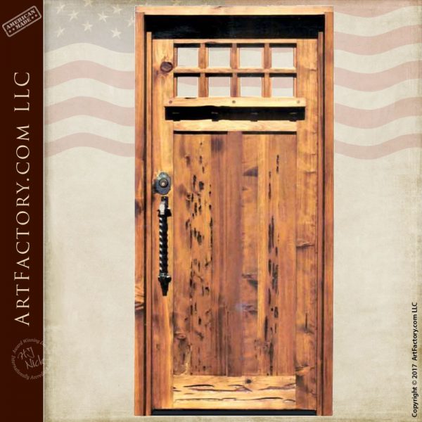 colonial inspired wooden door