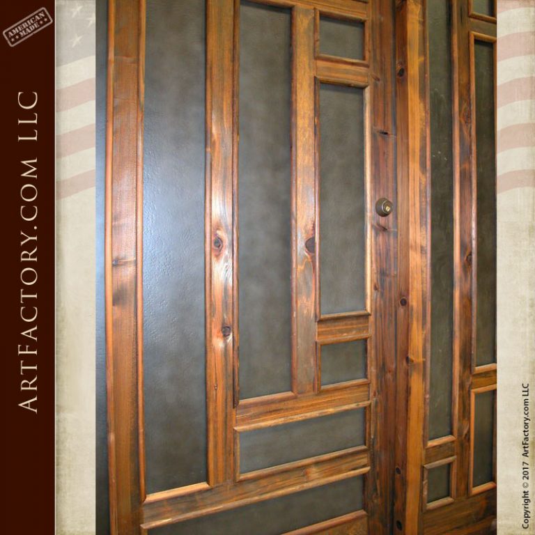 Craftsman Style Entrance Doors Handmade From All Natural Materials