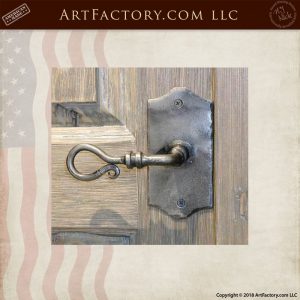 elegant hand forged door handle