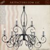 French ironwork chandelier