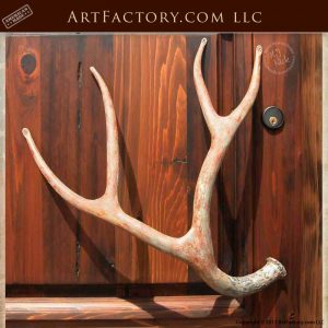 iron deer antler door pulls