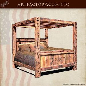personalized custom canopy bed