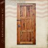 recessed plank wood panel door
