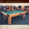 rustic lodge pool table