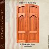Victorian wooden double doors blade only