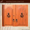 Victorian wooden double doors hardware