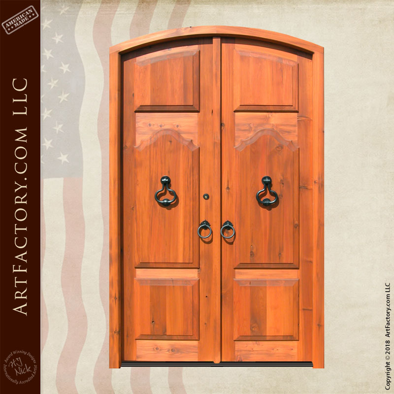 Victorian wooden double doors