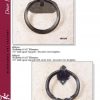 Ring Door Pull Wrought Iron Chateau de Malbrouck