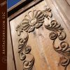 Baroque Rose hand carved door