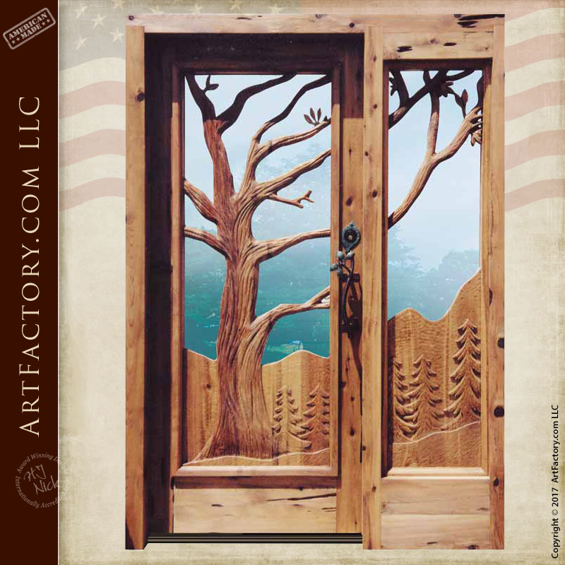 oak tree custom door