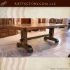 rustic country dining table