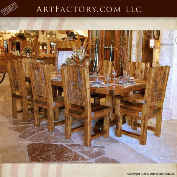 rustic country dining table