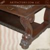 carved wooden writing table