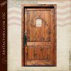 wood panel portal window door