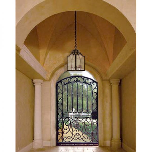 custom wrought iron entry gate