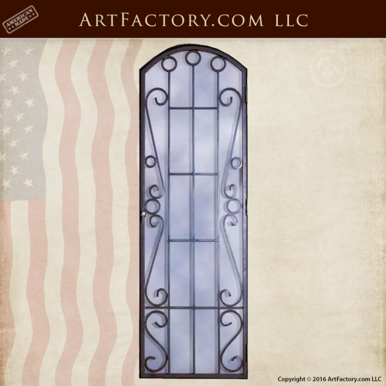 Elegant Iron Door Grill Custom Hand Wrought Iron Grills