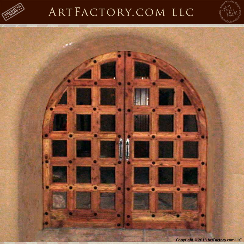 arched French castle gates