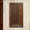weathered solid wood door