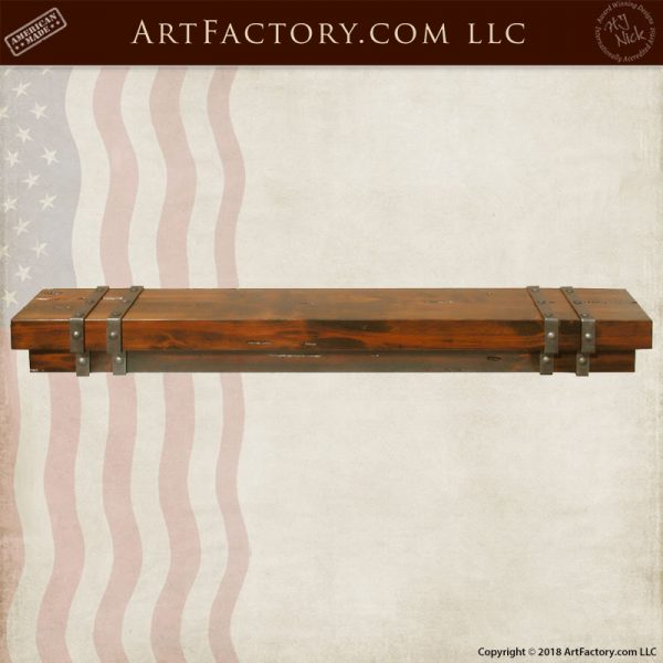 custom wood fireplace mantel