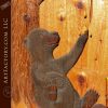 Honey Bear Hand Carved Door