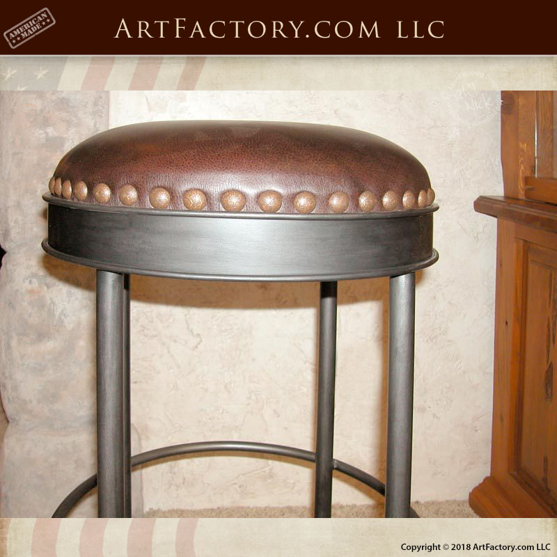 hand forged iron bar stools