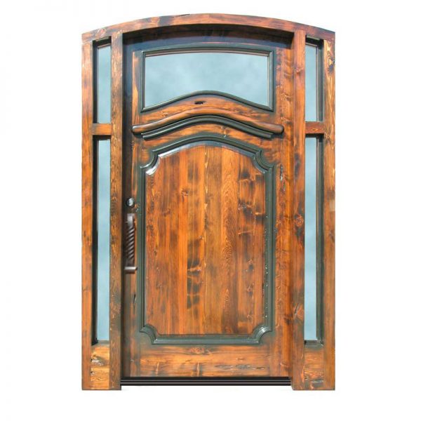 custom wood security entry door