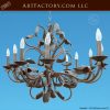 Hand Forged Wrought Iron Chandelier