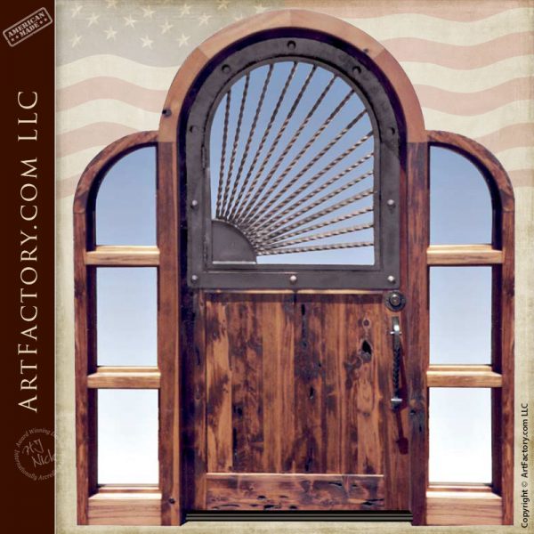 Custom Made Arch Door With Tri Arch Design