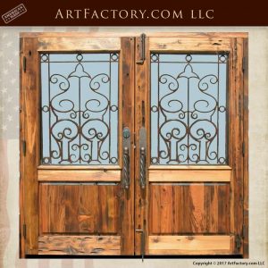 custom handcrafted front door