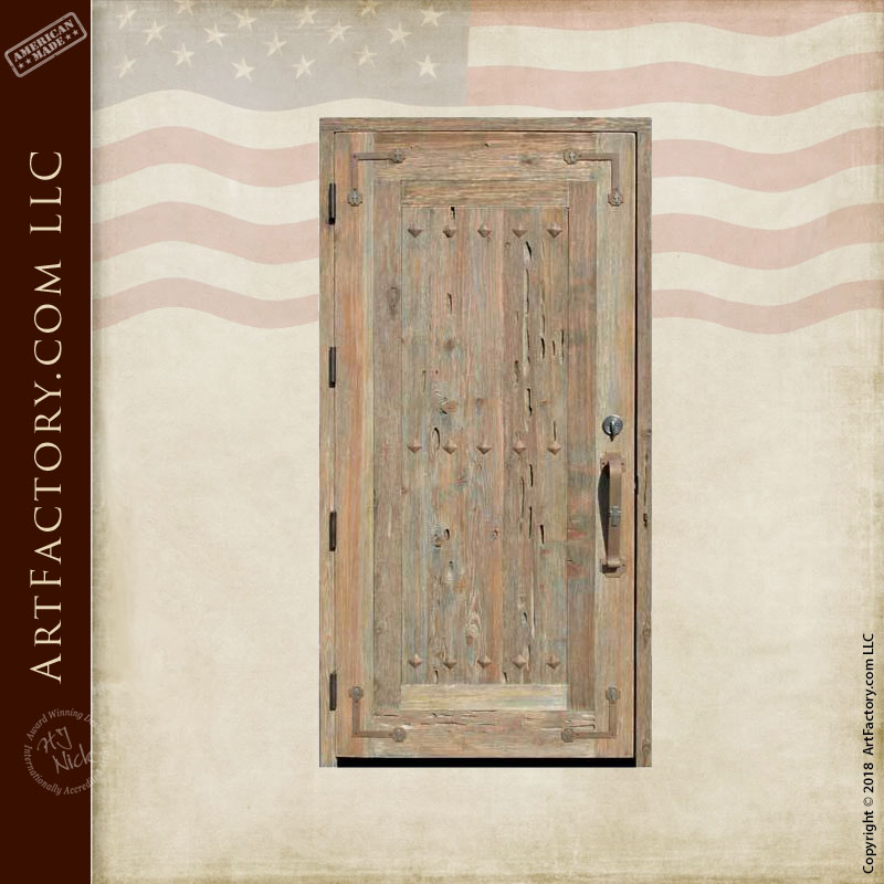 custom handmade wooden door