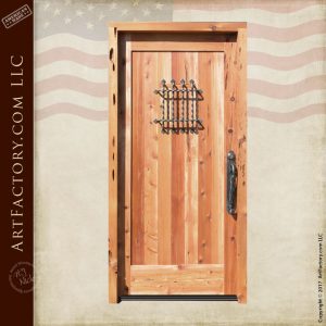 custom wooden speakeasy door