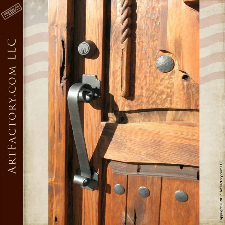 Custom Hand Carved Wood Door: An H.J. Nick Fine Art Design