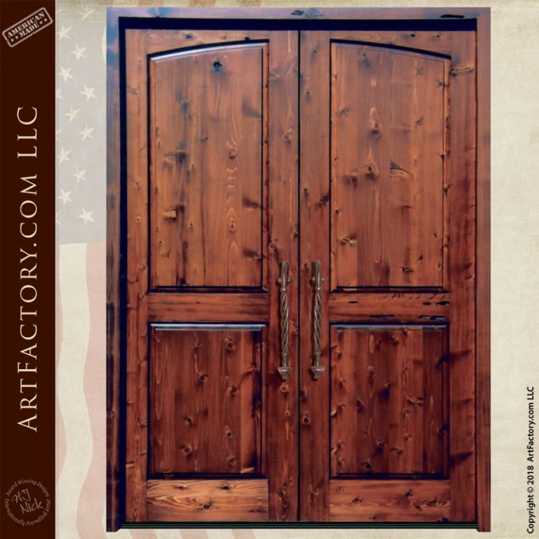 Wooden Victorian Double Doors Handmade Fine Art Custom Entrance
