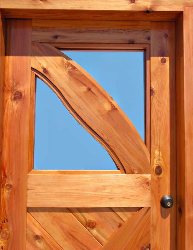 Cross Buck Door Custom Wood Doors for Cabins Lodges