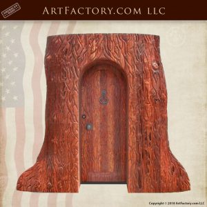 custom door in tree