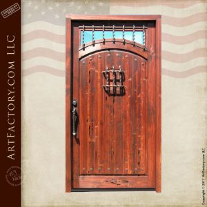 custom wood fortress door