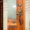 cougar hand carved door