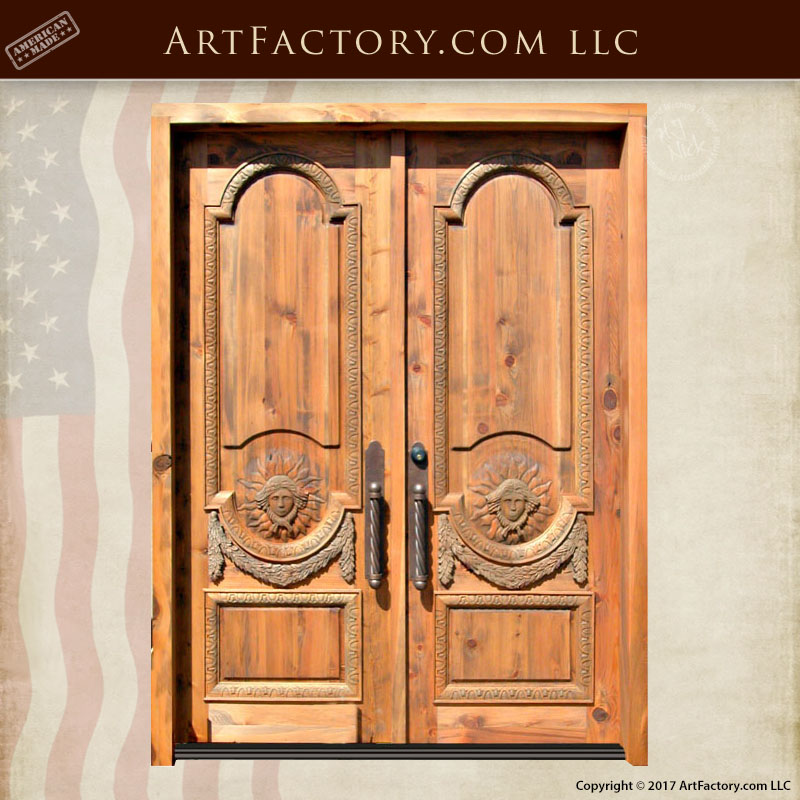 Greek hand carved doors