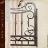 fine art iron driveway gate