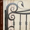 fine art iron driveway gate