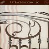 fine art iron driveway gate