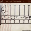 fine art iron driveway gate