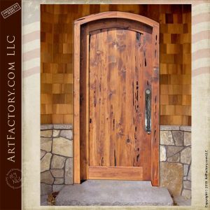 Semi Arched Top Solid Wood Door