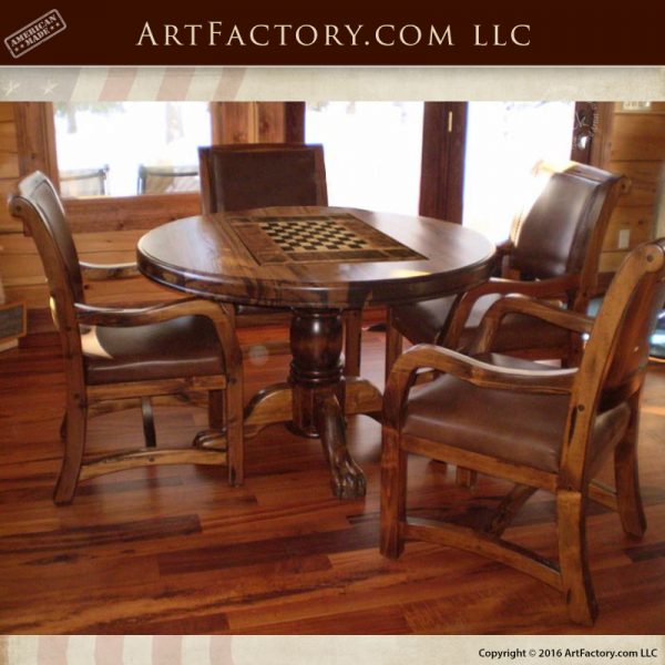 Solid Wood Game Table
